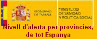 Nivell d'alerta per províncies