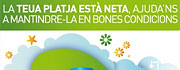 La teua platja està neta ajudan's a mantindre-la en bones condicions